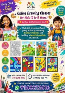 Asha Academy-Online Drawing Classes for Kids 2026
