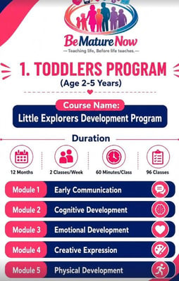 Be Mature Now-Little Explorers Development Program for Toddlers