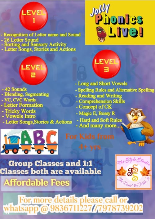 The Style Studio-Jolly Phonics Live