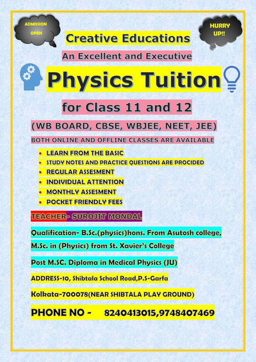 Creative Educations-Physics Tuition