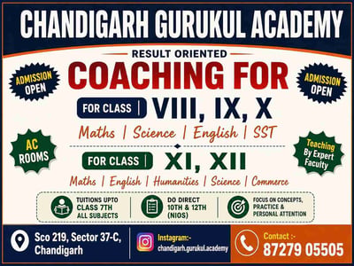 Chandigarh Gurukul Academy-Admission Open