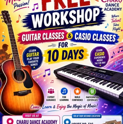 Charu Dance Academy-Guitar and Casio Music Classes