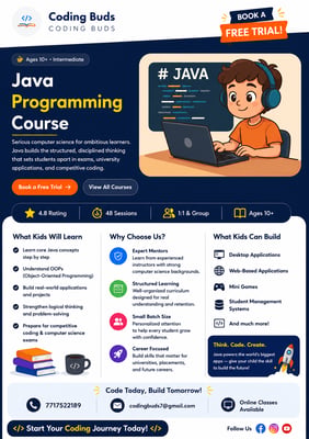 Coding Buds-Java Programming Course for Kids