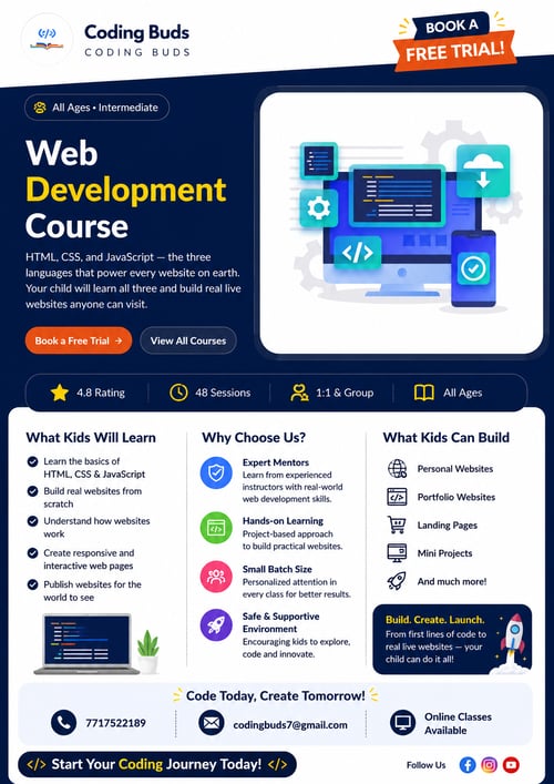 Coding Buds-Web Development Course for Kids