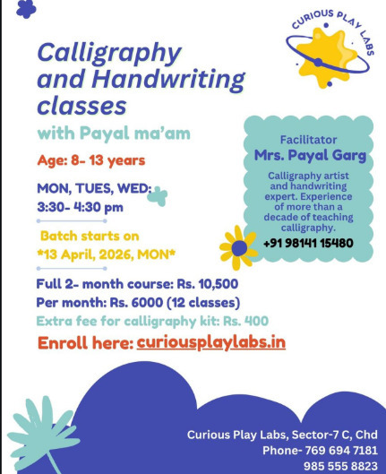 Curious Play Labs-Calligraphy and Handwriting Classes for Kids