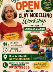 Gurmeet Goldie Art Classes-Clay Modelling Workshop for Kids