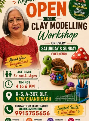 Gurmeet Goldie Art Classes-Clay Modelling Workshop for Kids
