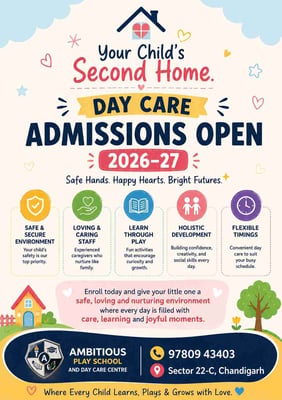 Handprints Day Care-Day Care Admissions Open 2026-27