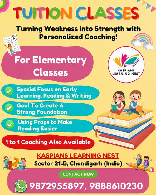 Kaspian Learning Nest-Elementary Tuition Classes