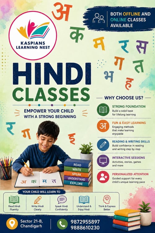 Kaspian Learning Nest-Hindi Learning Classes for Kids