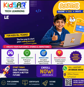 KidSAR Tech Learning-Scratch Coding for Kids