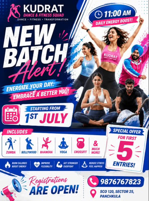 Kudrat Dance & Fitness Squad-New Dance Batch