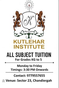 Kutlehar Institute-All Subject Tuition Classes for Kids