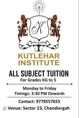 Kutlehar Institute-All Subject Tuition Classes for Kids