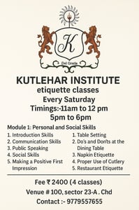Kutlehar Institute-Etiquette Classes for Kids