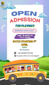 Learning Nest Pre School-Playway Admissions Open 2026-27
