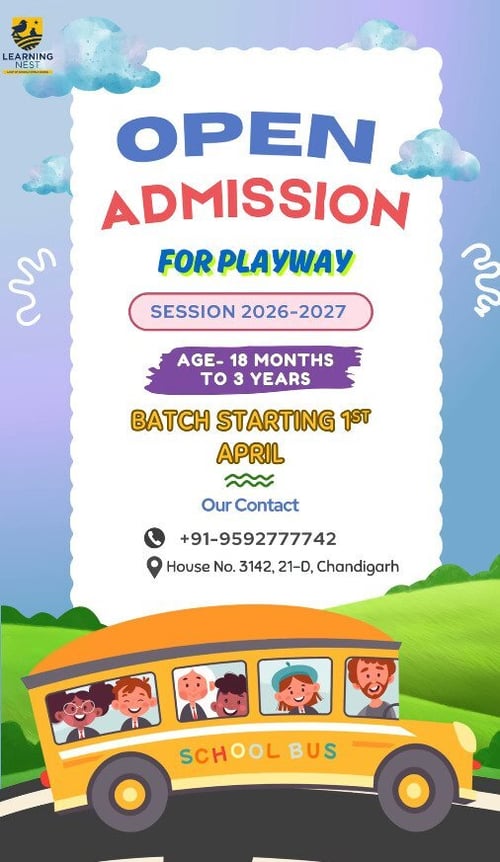 Learning Nest Pre School-Playway Admissions Open 2026-27