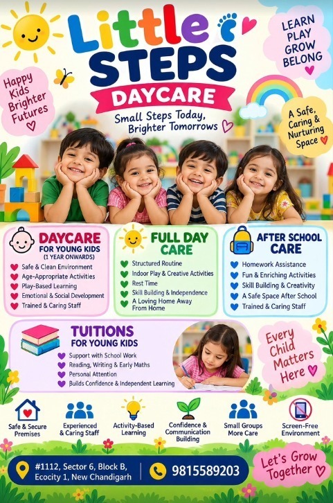 Little Steps Daycare-Admission Open