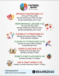 My Happy Space-Creative and Skill Development Classes for Kids