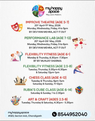 My Happy Space-Creative and Skill Development Classes for Kids