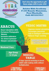 One Step Up Academy-Abacus Vedic Maths and Magic Table Classes