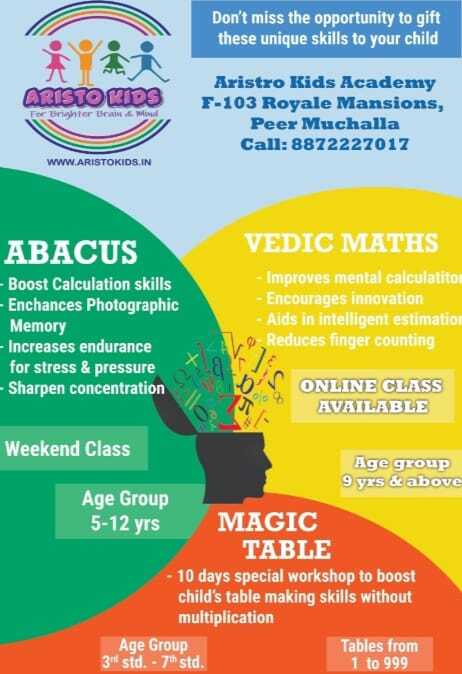 One Step Up Academy-Abacus Vedic Maths and Magic Table Classes