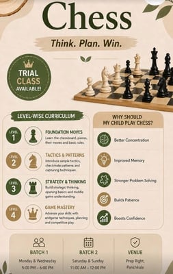 Prep Right After School Program & Education Centre-Chess Classes for Kids