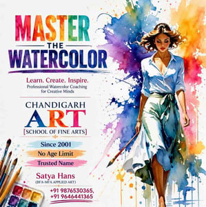 Satya Hans Coaching of Art & Computer Learning-Master Watercolor Painting