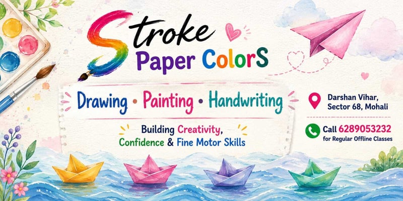 Stroke Paper By Sumona-Drawing Painting and Handwriting Classes for Kids