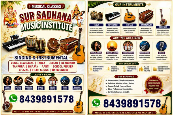 Sur Sadhana Sangeet Shiksha-Learn Perform and Grow Through Music