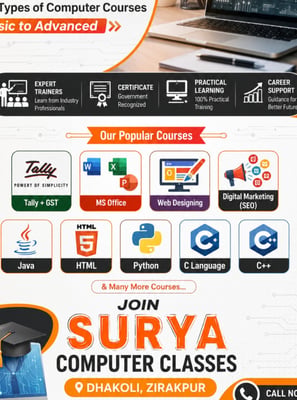 Surya Computer Classes-Learn from Basic to Advanced