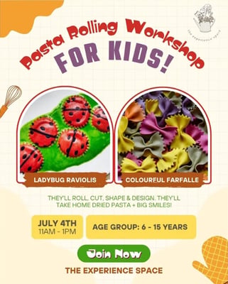 The Experience Space-Pasta Rolling Workshop for Kids