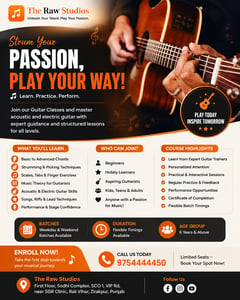 The Raw Studios-Guitar Classes for Kids