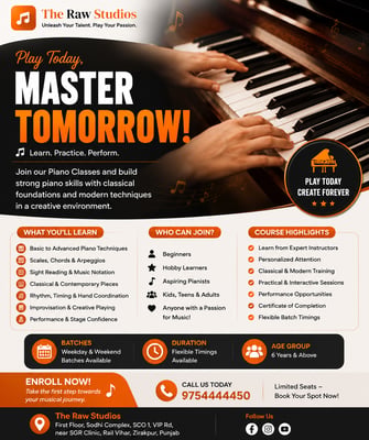 The Raw Studios-Piano Classes for Kids