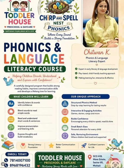 The Toddler House-Phonics and Language Literacy Course (Sector 85)