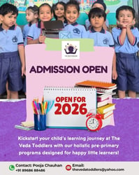 The Veda Toddlers-Admissions Open for 2026