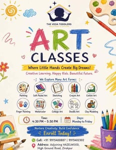 The Veda Toddlers-Creative Art Classes for Kids