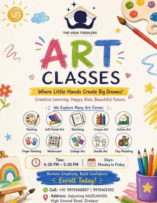 The Veda Toddlers-Creative Art Classes for Kids