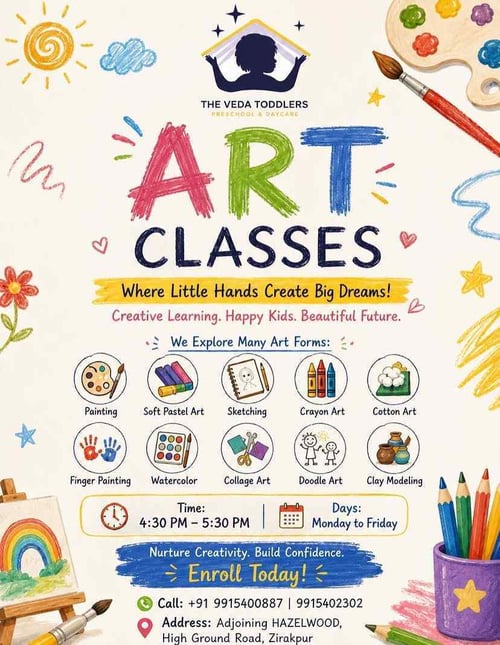 The Veda Toddlers-Creative Art Classes for Kids
