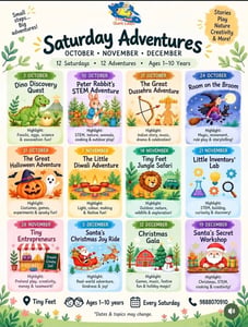 Tiny Feet Giant Leaps-Saturday Adventures Weekly Themed Activities for Kids