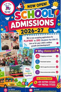 Tiny Tots Foundation School-Preschool Admissions 2026-27