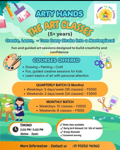 Arty hands-the art classes