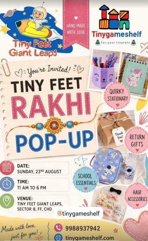 Tiny Feet Giant Leaps-Rakhi Pop Up Workshop