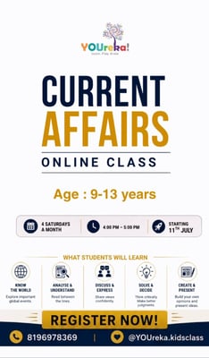 Youreka Kids Class-Online Current Affairs Classes
