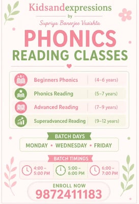 kids and Expressions-Phonics and Reading Classes for Kids