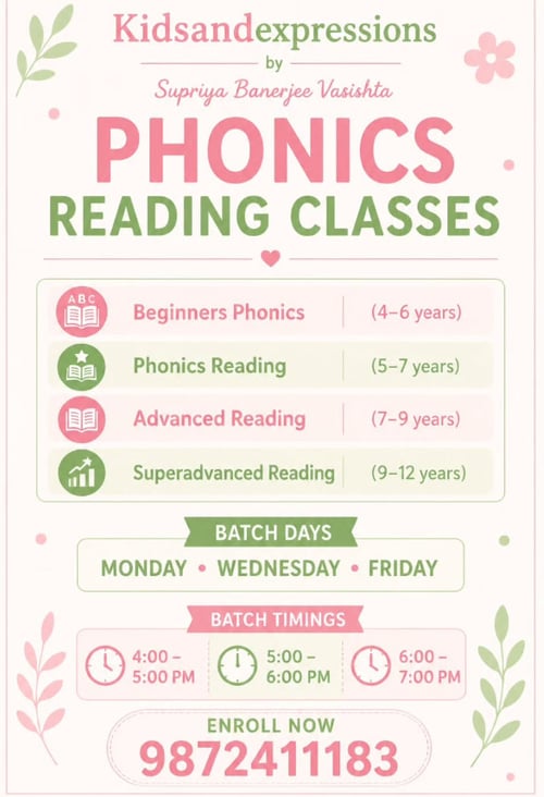 kids and Expressions-Phonics and Reading Classes for Kids