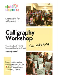 thedotanddoodle-Calligraphy Classes for Kids