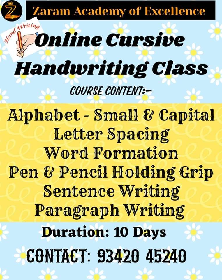 Zaram Academy of Excellence - Handwriting