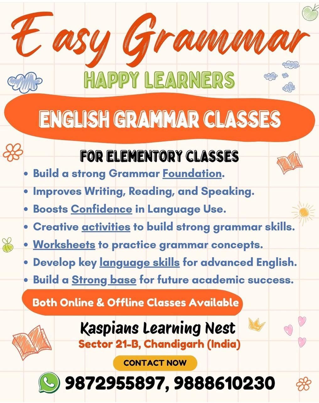 Kaspian Learning Nest-Online Easy English Grammar Classes