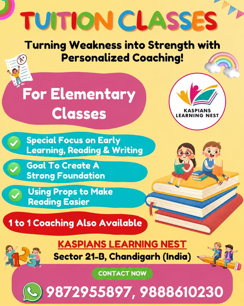 Kaspian Learning Nest-Elementary Tuition Classes